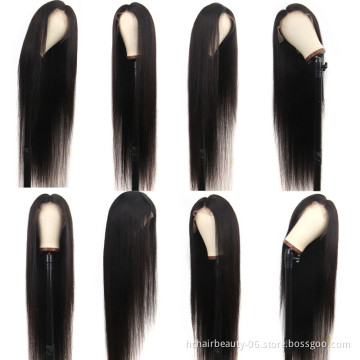 New Arrival  Easy Coloured 13X4 13X6 Transparent Swiss Lace Frontal Brazilian 10A 100% Human Hair Wigs for Black Women